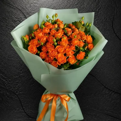 Turuncu Çardak Güller Buca Çiçekçi BKT0051