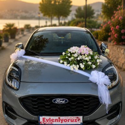 Beyaz Düşler Gelin Arabası Süsleme WED1-0001