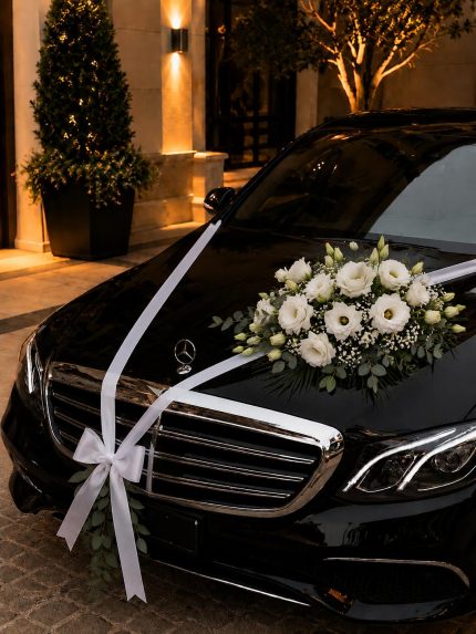 Zarafet Çizgisi Premium Gelin Arabası Süsleme WED5-0001