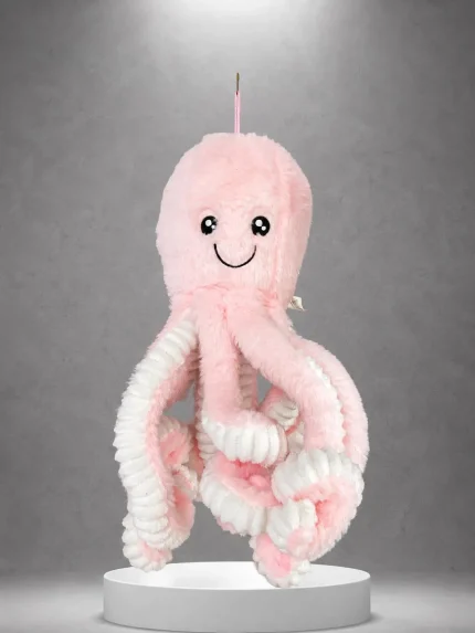 Sevimli Peluş Ahtapot 45 cm PLS0023 pembe premium peluş oyuncak